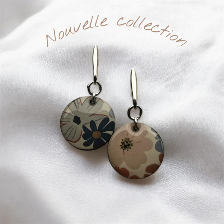 Boucles d’oreilles en bois en goutte d'eau